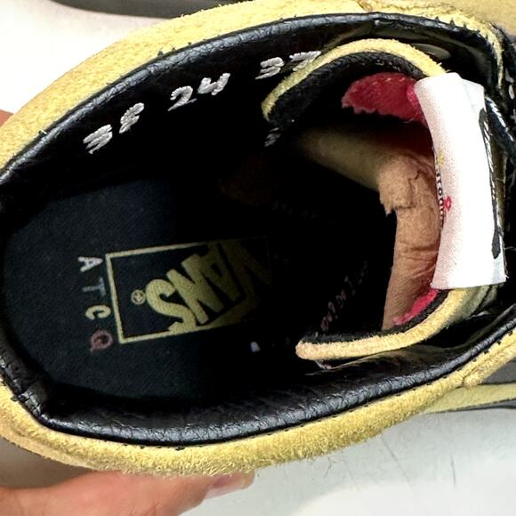 WORN ONCE Vans Sk8-Hi A Tribe Called Quest (Yellow) Suede Bonita Applebum M 9 - Picture 8 of 11